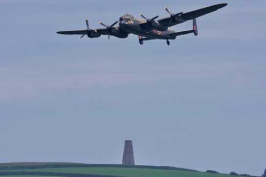 03 June 2022 - 15-06-24
BBMF's Lancaster PA 474 passes Kingswear's Daymark tower.
----------------------
BBMF City of Lincoln Lancaster over Dartmouth
